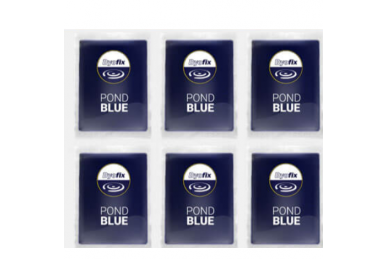 Blaue dekorative Teichfarbe Dyofix Pond Blue gegen Algen und Wasserunkräuter, 100g bis 1000m3